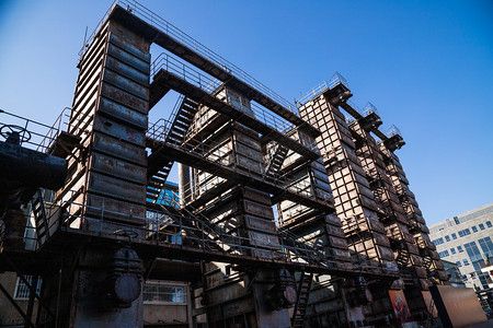 工厂工业园厂房摄影图配图文化创意园下午建筑贵阳摄影摄影图配图工业